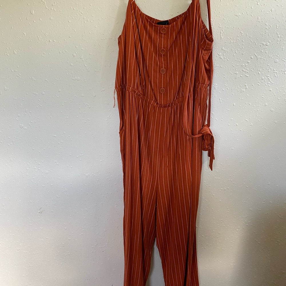 Torrid jumpsuit burnt orange 3X NEW